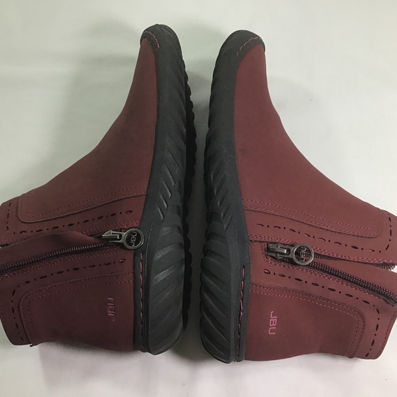 JBU by Jambu Memory Foam Juno Burgundy Booties - Picture 4 of 9